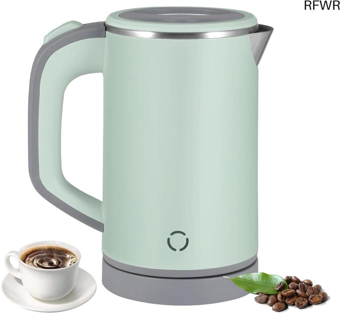 RFWR® Compacte Reiswaterkoker - 0,8L, 600W, Stijlvol Groen