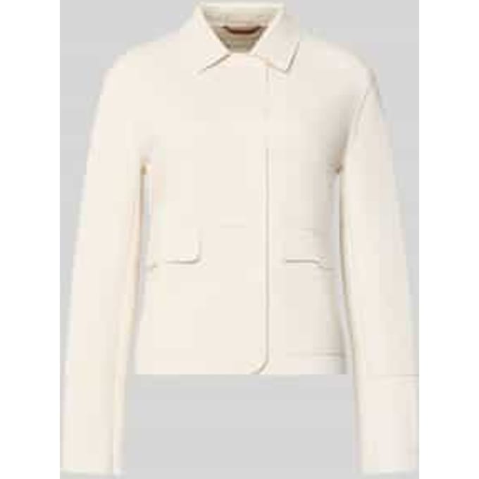 Slim fit blazer van katoenmix