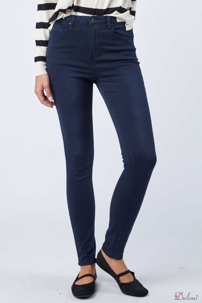 Broek Toxik3 hoge taille donkerblauw L185-157