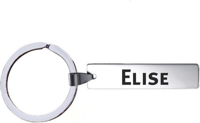 Sleutelhanger Met Naam - Elise - RVS