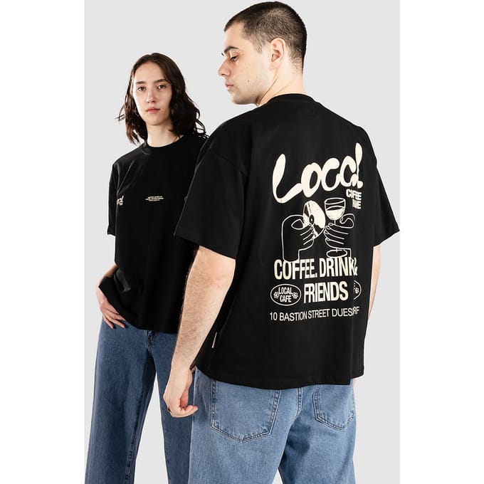 Another Cotton Lab Local Rave T-Shirt zwart