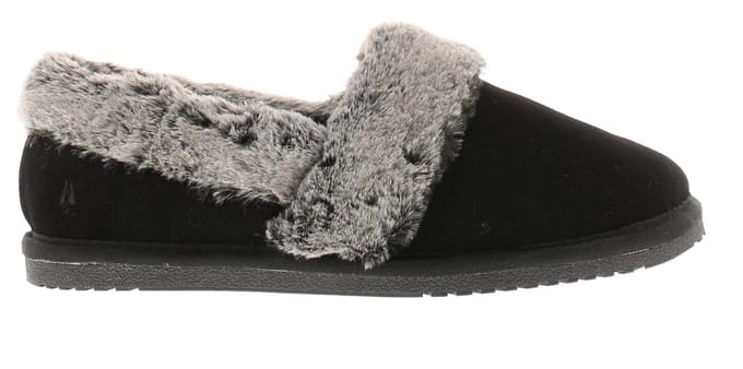 Hush Puppies Ariel Suède Dames Zwarte Pantoffels
