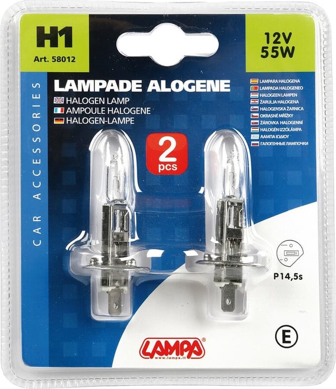 H1 halogeen clear Twinin D/B 12V 55W