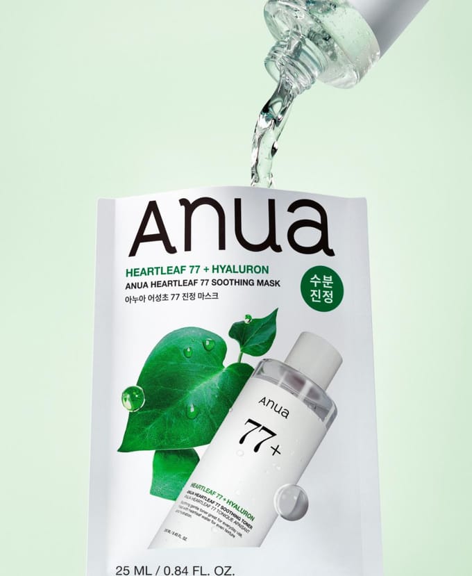 Anua Heartleaf 77 Verzachtend Masker Pack 10 stuks white
