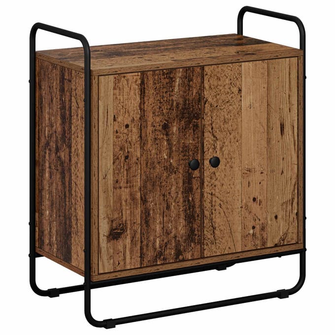 vidaXL - Dressoir - Oud - hout - 68 - x - 35 - x - 75 - cm - Bewerkt - hout