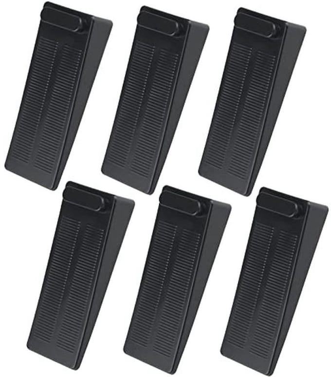 Antislip Rubber Deurwiggen - 6 Stuks, Avanceerde Deurstopper voor Harde Vloeren