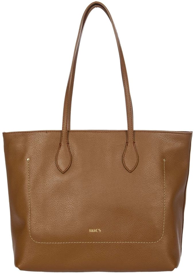 BRIC'S Leren schoudertas Gondola Violetta Shoulderbag Leather bruine