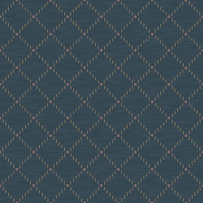 Boråstapeter Vliesbehang 2265 - Treasured - Klassiek Blauw - 53cm x 10.05m