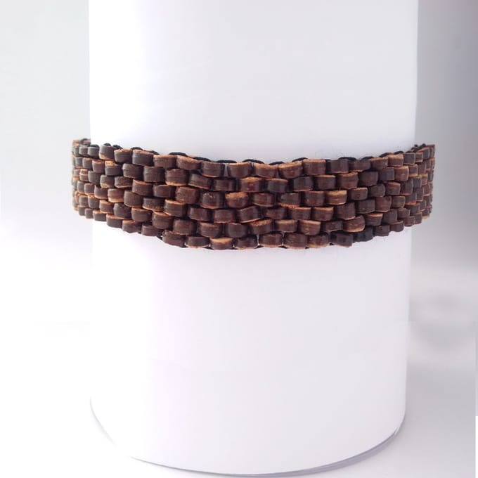 CocoReef Wide Choker & Haarband – Bruin *