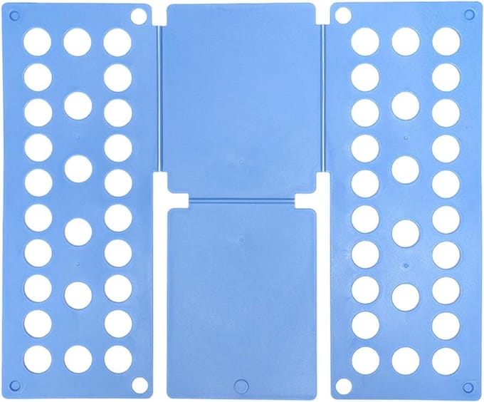 Vouwplank Kleding - Kleding Organizer - Efficiënt Vouwen - Hygiënisch Oppervlak - 40x48 cm - Lichtblauw