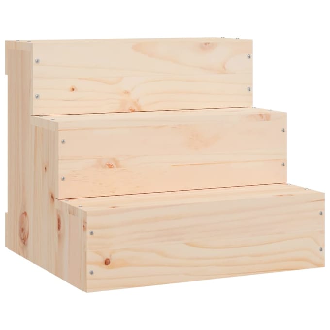 Escaliers pour animaux de compagnie 40 x 37,5 x 35 cm Bois de pin massif