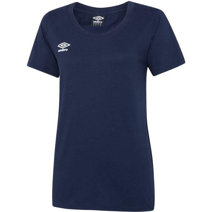 Umbro Dames/Dames Club Vrijetijds-T-shirt (Marine / Wit)