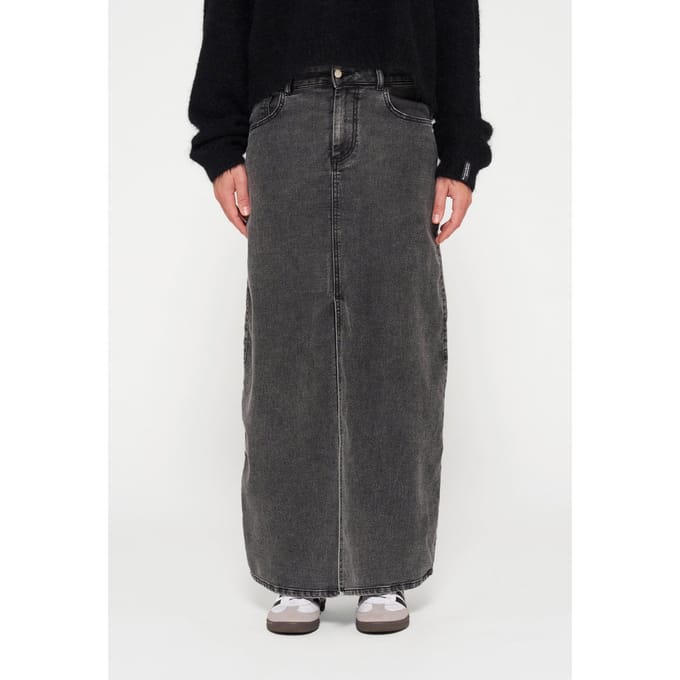 10DAYS Skirt Jog Denim Black Größe: M | Maxiröcke Outlet | Damen | Schwarz