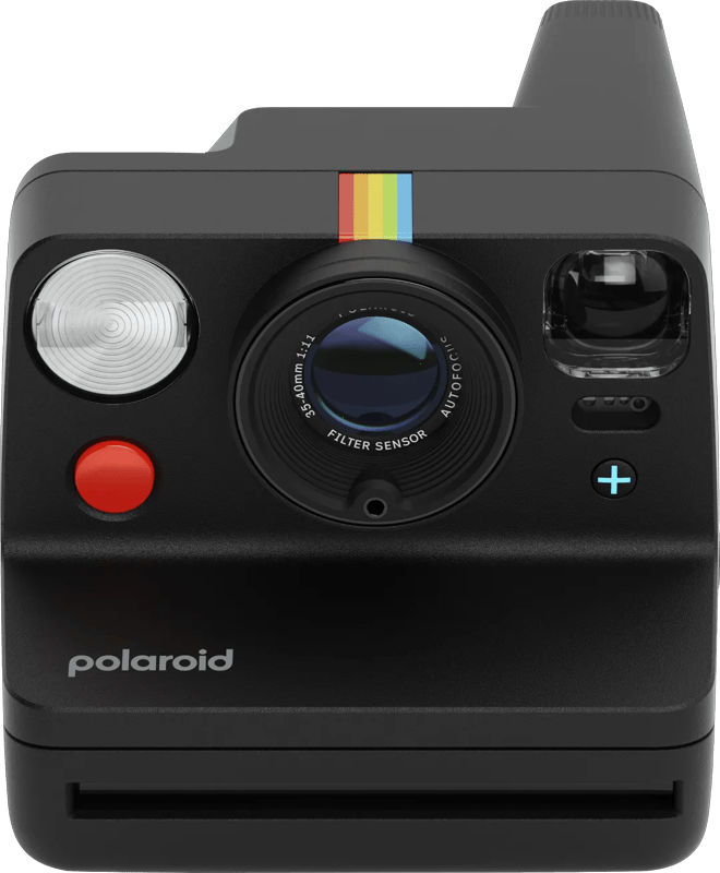 Now+ Gen3 Camera Black Polaroidcamera Zwart Bluetooth, Met ingebouwde flitser