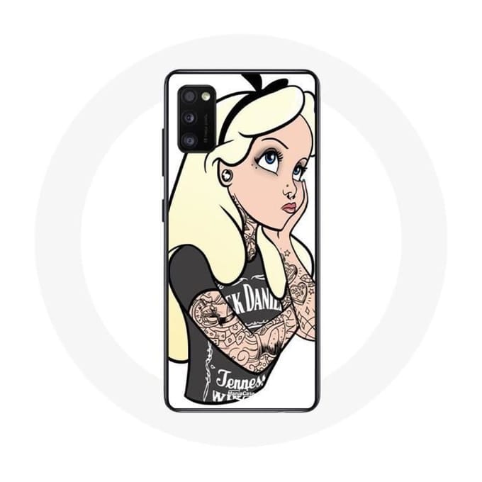 Coque - Samsung - Galaxy A41 - Souple - Blanc - Princesse tatouée