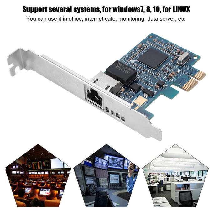 Carte réseau de bureau Fast Ethernet PCI-E Broadcom BCM5751 101001000M gray