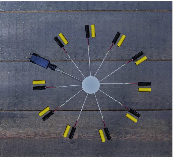 Batterijvervangers - voor 2x AAA batterijen - 10 apparaten - Batterij Eliminator - batterij adapter