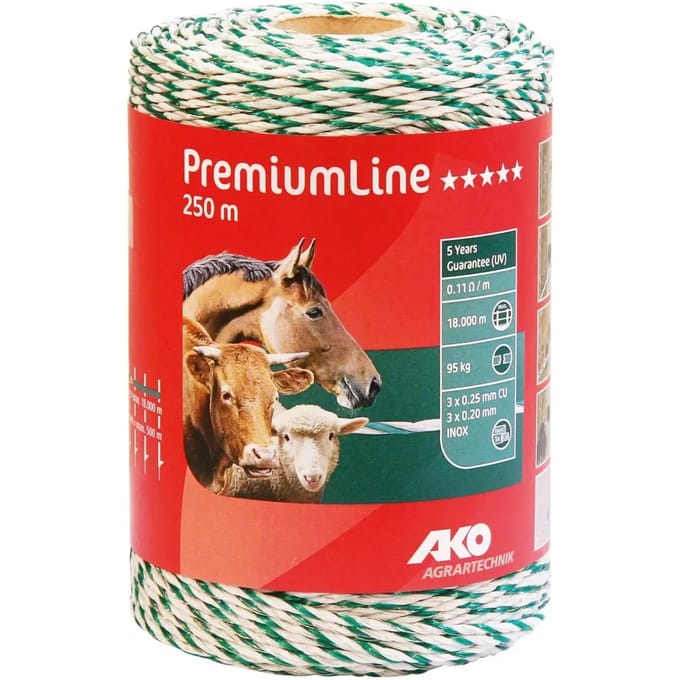 Snoer voor elektrische afrastering Ako Premium Line