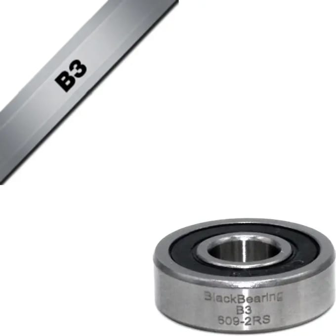Lager Black Bearing B3 - 609-2RS - 9 x 24 x 7 mm