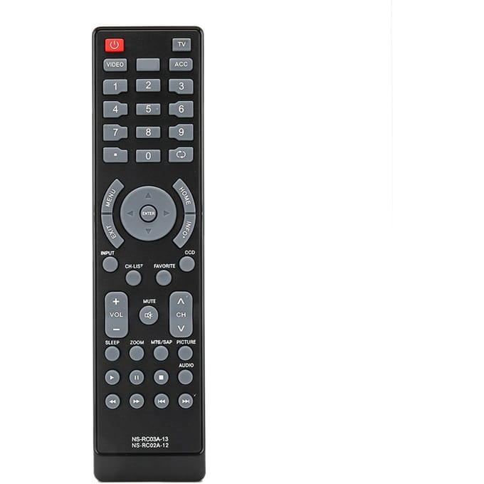Télécommande de remplacement compatible avec les téléviseurs Insignia NS RC03A13 NS32L120A13 NS40L240A13 black