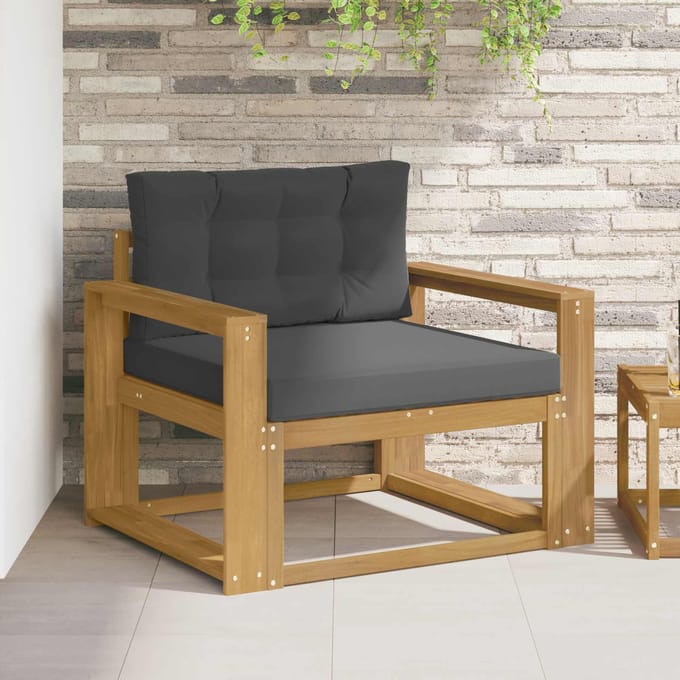 vidaXL - Buiten - Midden - Sofa - Polyester - Wit