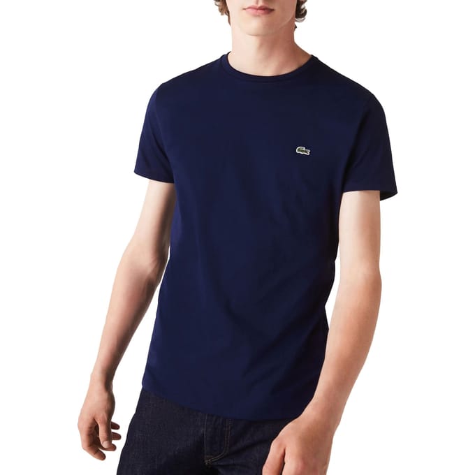 Lacoste Basic Sportshirt - Maat S  - Mannen - blauw