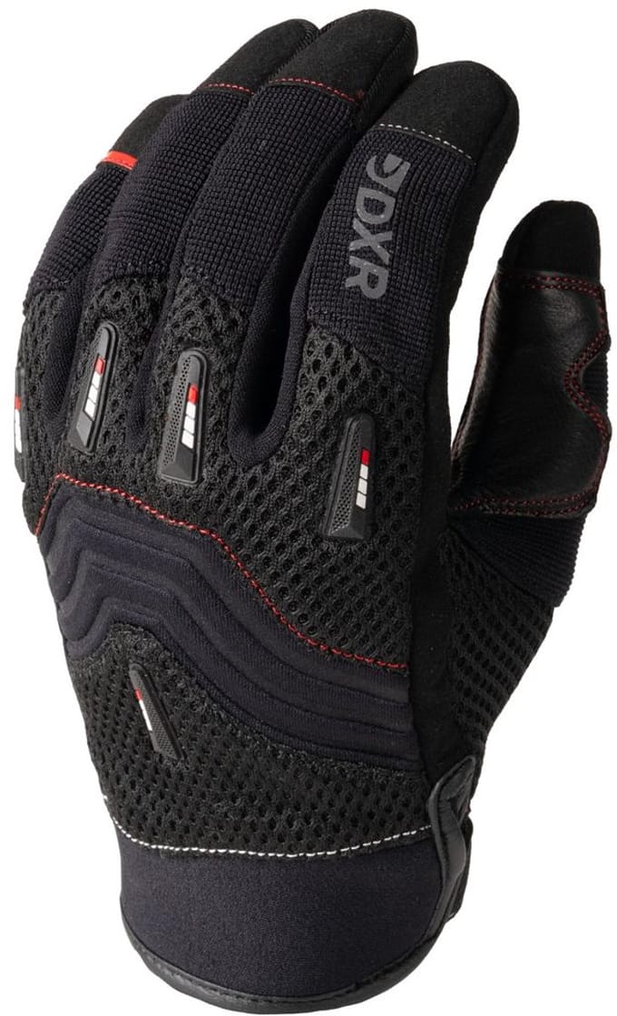 MOTOBLOUZ Motor Handschoenen BRAPP EVO Mannen M Zomer Zwart/Wit/Rood CE-gekeurd