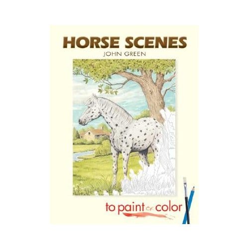 Horse Scenes To Paint Or Color - Green, John