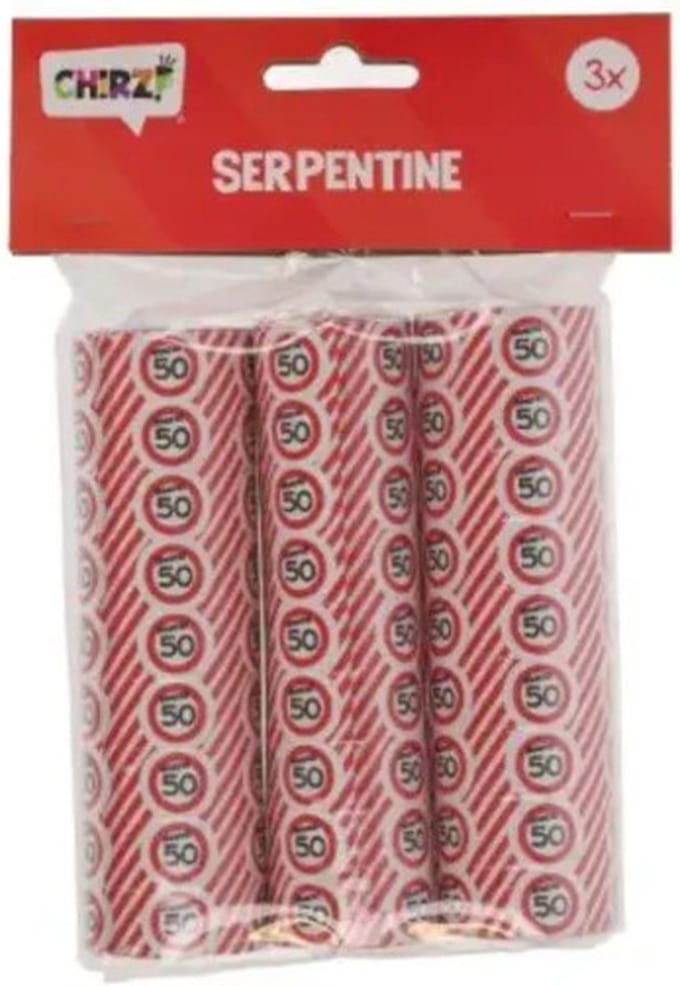 Serpentine 50 - 3st. - Rood-wit - Abraham Sarah verjaardag