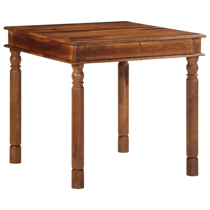 vidaXL - Eettafel - 80x80x77 - cm - massief - acaciahout
