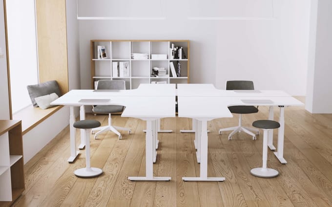 Easydesk Professional hoekbureau - elektrisch - 160x160