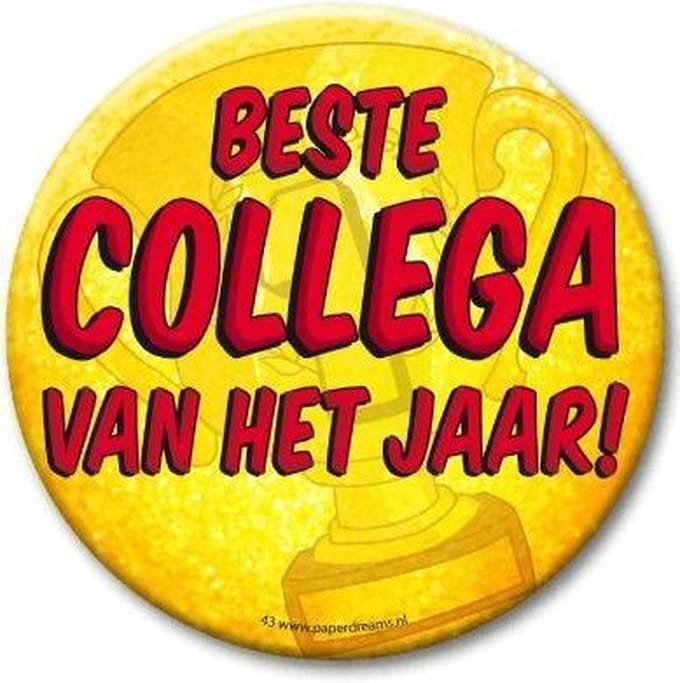 Paperdreams - Button Beste collega van het jaar