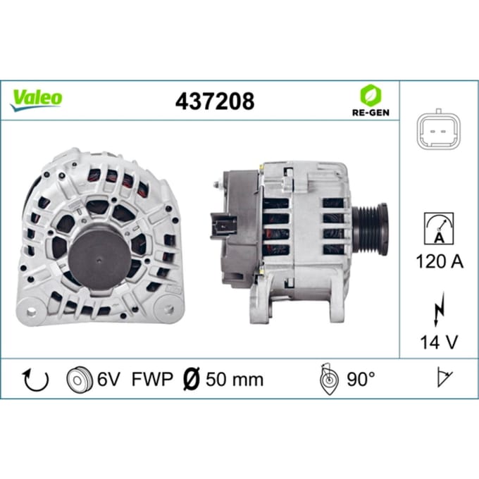 Driefasige generator VALEO 437208