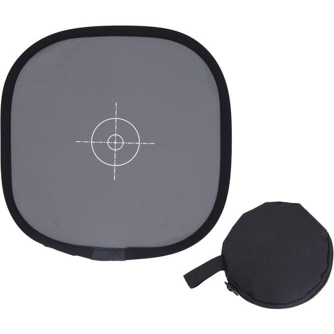 Camera Focus Board 30CM 18 procent Belichting Grijs Reflectievermogen Reflector Dubbelzijdig Opvouwbaar met Draagtas gray