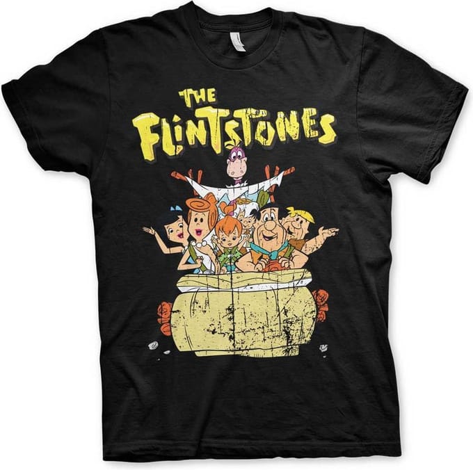 The Flintstones Heren Tshirt -M- The Flintstones Zwart
