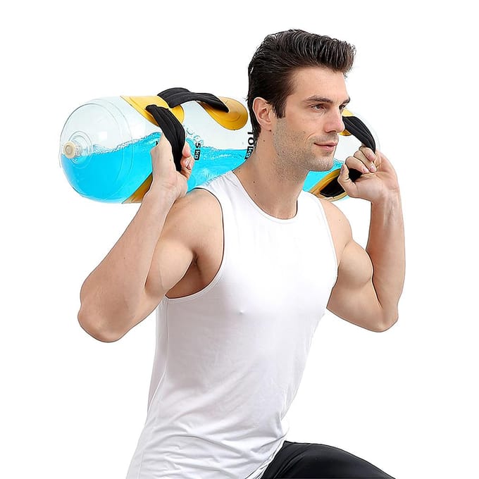 Watergewichtzak met luchtpomp Vloeibare verf voor thuisfitnesstraining transparant