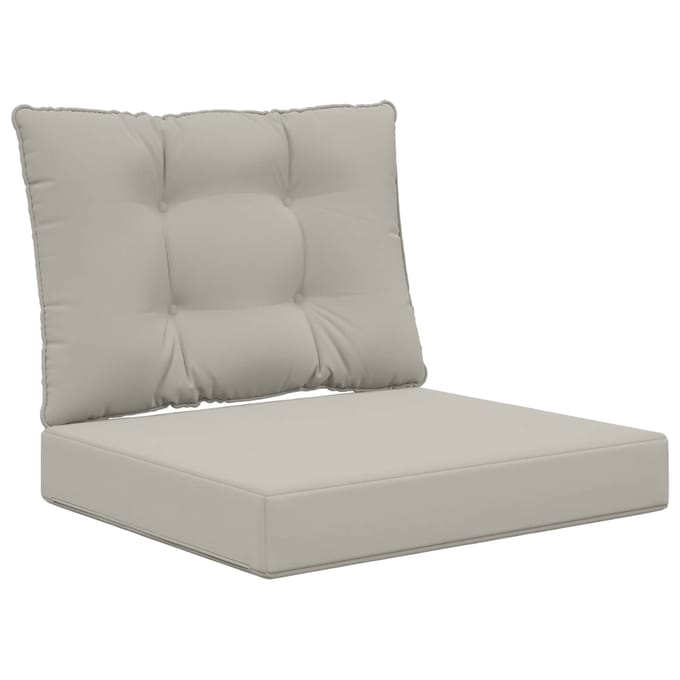 vidaXL - Buitenbankkussen - Polyester - Grijs - 60 - x - 50,5 - cm