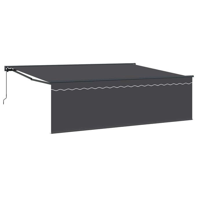 vidaXL - Uitschuifbare - luifel - Antraciet - 450 - × - 300 - cm