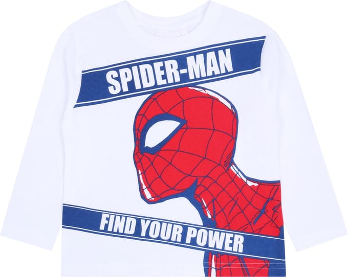 Spider-Man - Wit Jongens T-shirt met Print