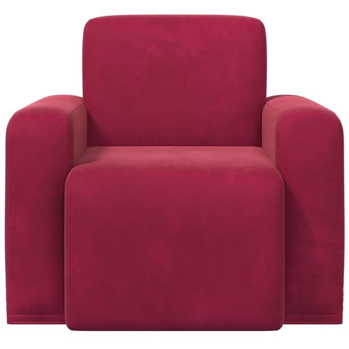 vidaXL - Fauteuil - Wijnrood - fluweel