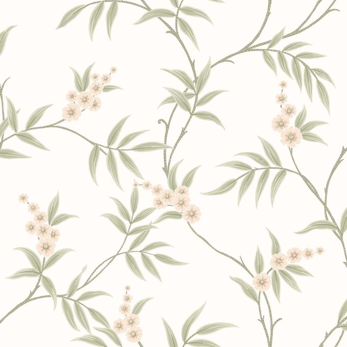 Boråstapeter Vliesbehang 7761 - Adorn - Botanisch Wit - 53cm x 10.05m