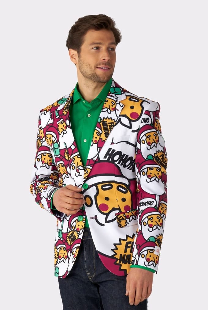 OppoSuits Cool Claus - Heren Colbert - Kerst Blazer - Kerstman - Kerst - Maat EU 60