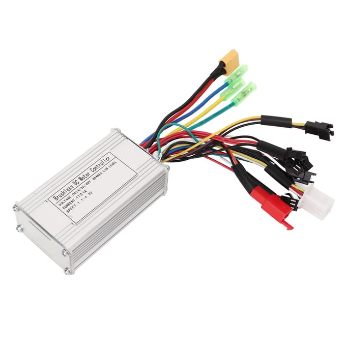 3 Modus Sinusgolf Controller Borstelloze DC Motor Besturingssysteem voor Elektrische Fiets 24V 36V 48V 17A white