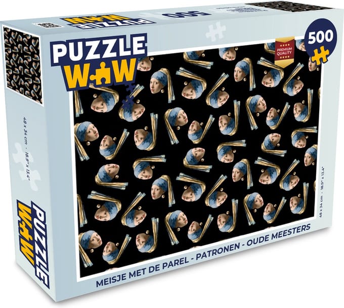 Puzzel Meisje met de parel - Patronen - Oude Meesters - Legpuzzel - Puzzel 500 stukjes