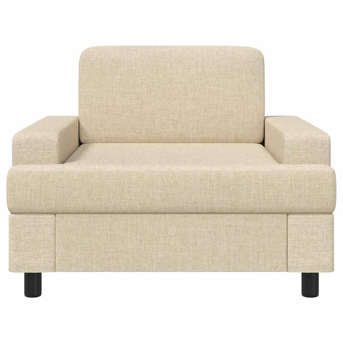 vidaXL - Fauteuil - Crèmekleurig - Stof