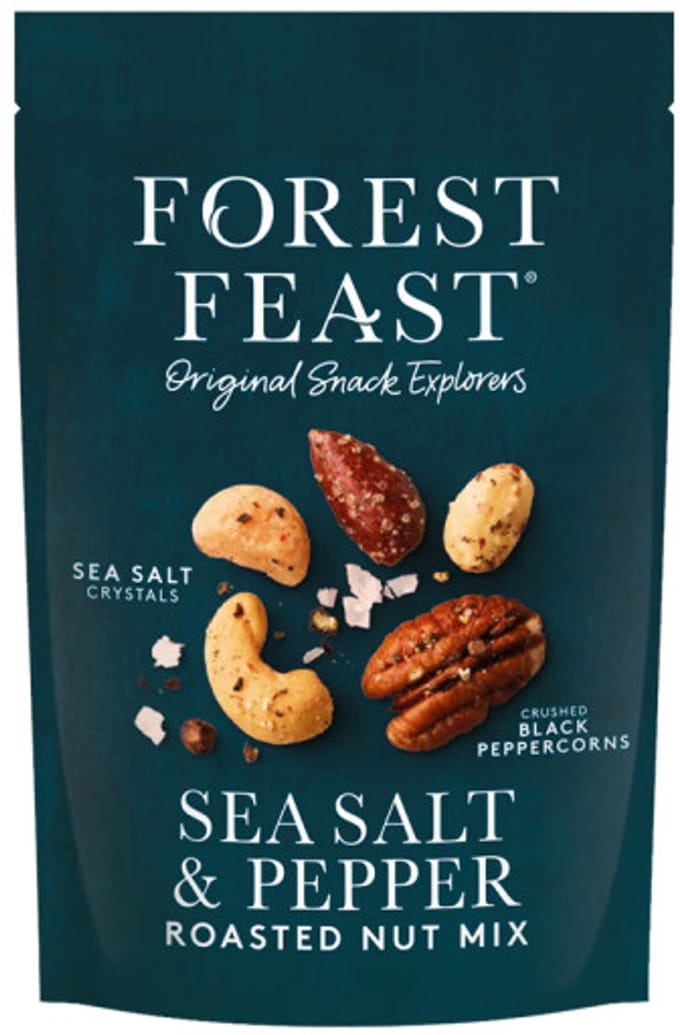 Forest Feast Sea Salt & Pepper geroosterde notenmix, 120 g