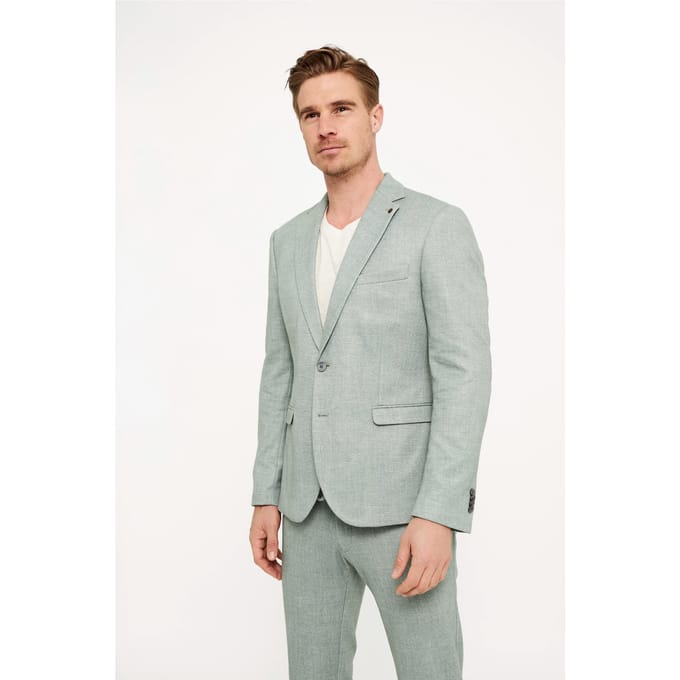 slim fit 2-knoops colbert met klepzakken model 'Nick'
