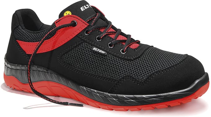 Elten Lonny Red Low S1P 729521 - Zwart/Rood - 38
