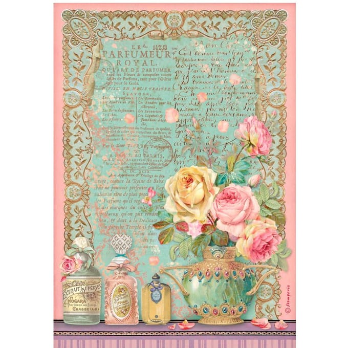 Motief strozijde "Parfumeur Royal"