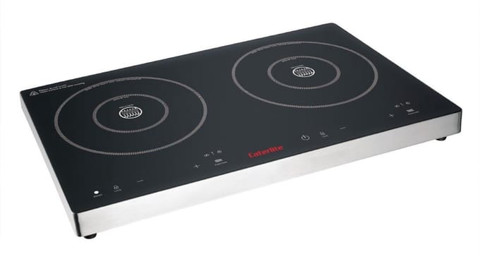 Caterlite Dubbele Inductiekookplaat Met Touchbediening 3000w - Caterlite DF824
